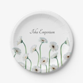 Prato De Papel Chapa de papel clássica com design floral