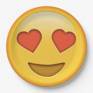 Prato De Papel Chapa de papel engraçada emoji