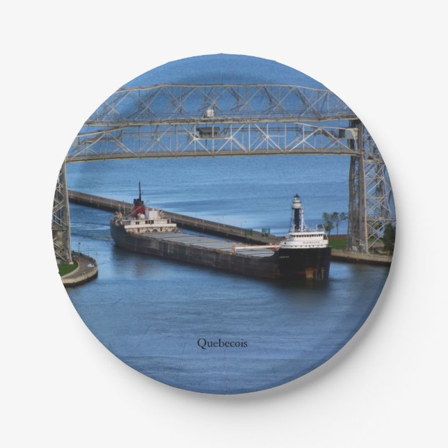 Prato De Papel Chapa de papel Quebecois (Frente)