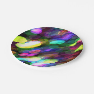 Prato De Papel Chapas Coloridas de Papel