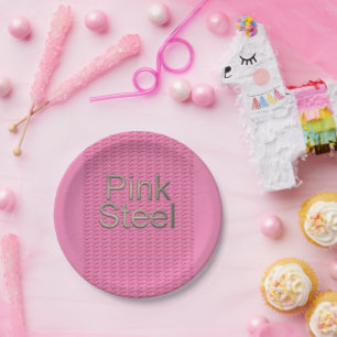 Prato De Papel Chapas de aço rosa
