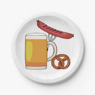 Prato De Papel Chapas de CHURRASCO do Oktoberfest