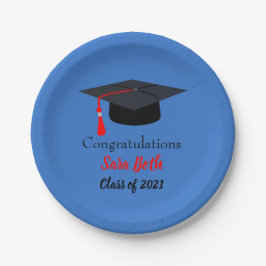 Prato De Papel Chapas de festas personalizadas de papel para grad