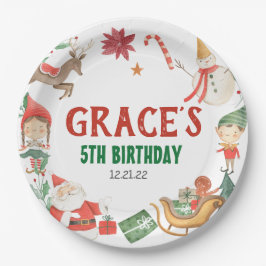 Prato De Papel Chapas de Natal para crianças