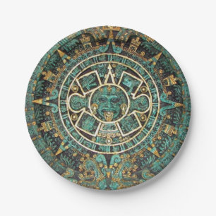 Prato De Papel Chapas de Papel, Aztec
