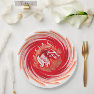 Prato De Papel Chapas de papel branco, grandes, de Wilf Wolf Whir