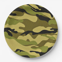 chapas de papel camuflado
