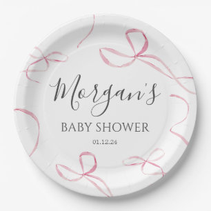 Prato De Papel Chapas de papel cor-de-rosa, decorações de temas d