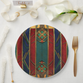 Prato De Papel Chapas de Papel de Celebração Afrocêntricas
