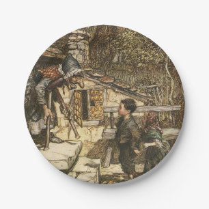Prato De Papel Chapas de papel de Hansel & Gretel - Ilustração 