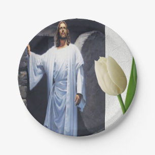 Prato De Papel Chapas de papel de Jesus Cristo