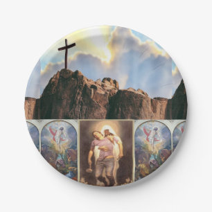 Prato De Papel Chapas de papel de Jesus Cristo