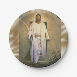 Prato De Papel Chapas de papel de Jesus Cristo