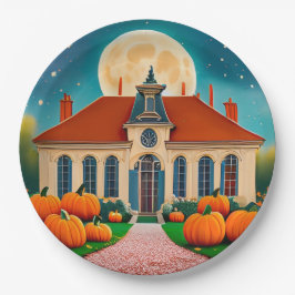 Prato De Papel Chapas de Papel de Lua de outono