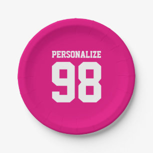 Prato De Papel Chapas de papel em Jersey para anos desportivos