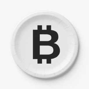Prato De Papel Chapas de papel em negrito Bitmoney B