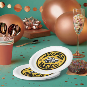 Prato De Papel Chapas de Papel Engraçadas de Super Abelhas