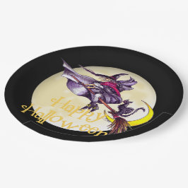 Prato De Papel Chapas de papel Halloween Witay