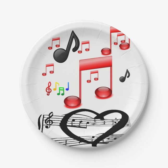 Prato De Papel Chapas de papel Música (Frente)
