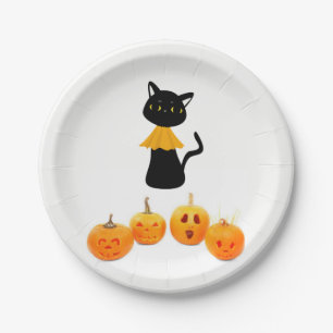 Prato De Papel Chapas de papel no Halloween