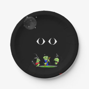 Prato De Papel Chapas de papel no Halloween