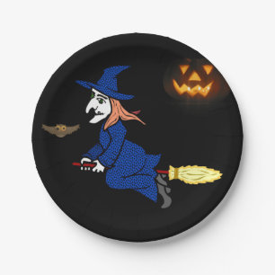 Prato De Papel Chapas de papel no Halloween