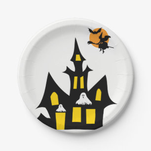 Prato De Papel Chapas de papel no Halloween