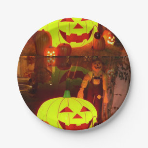 Prato De Papel Chapas de papel no Halloween