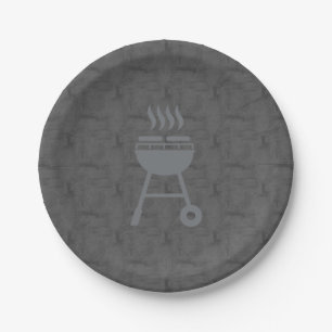 Prato De Papel Chapas de papel para churrasco / redondo de 7"