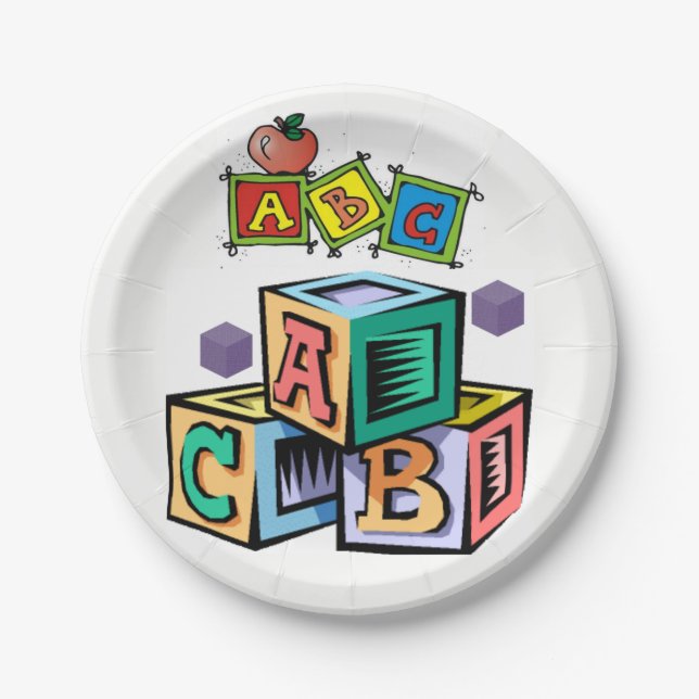 Prato De Papel Chapas de papel para crianças (Frente)