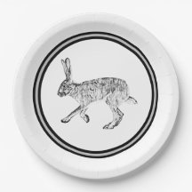 Chapas de papel para desenho de coelho da Jackbit