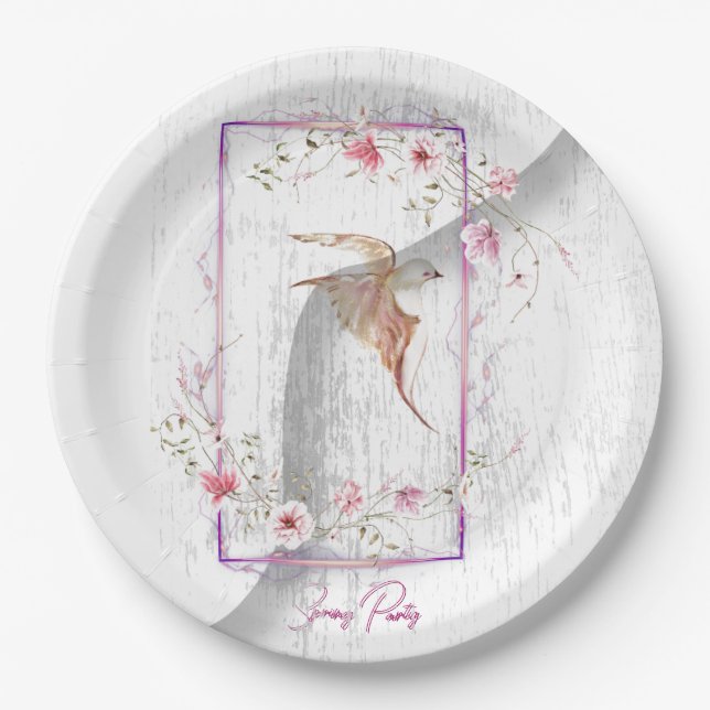 Prato De Papel Chapas de papel para festas deliciosas (Frente)