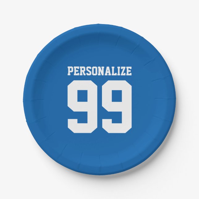 Prato De Papel Chapas de papel personalizadas para o aniversário (Frente)