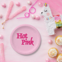 Chapas de papel rosa a quente