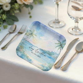 Prato De Papel Chapas de Papel Tropicais