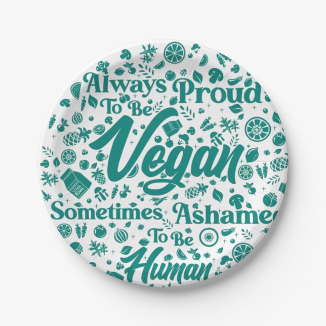 Prato De Papel Chapas de papel Vegan (Frente)