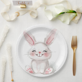 Prato De Papel Chapas de Páscoa de coelhinho