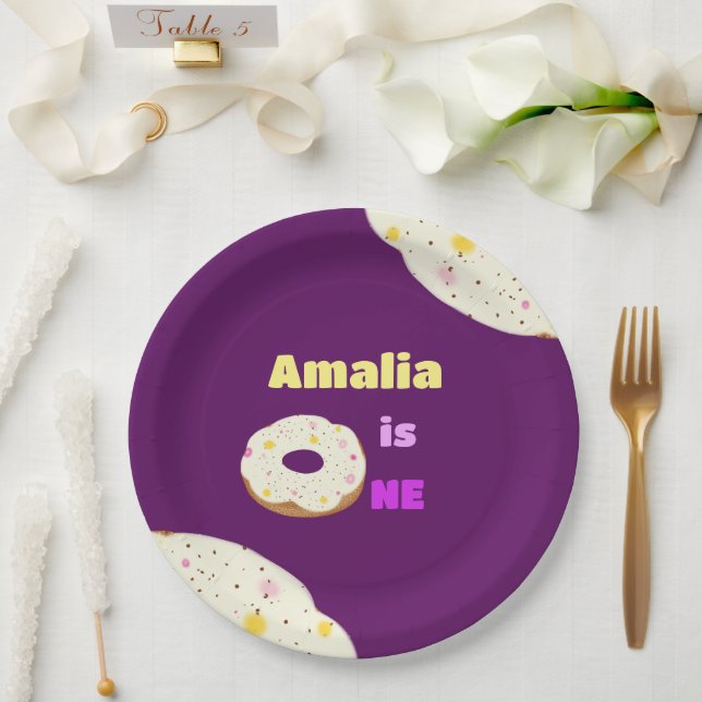 Prato De Papel Chapas de rosquinha (Casamento)