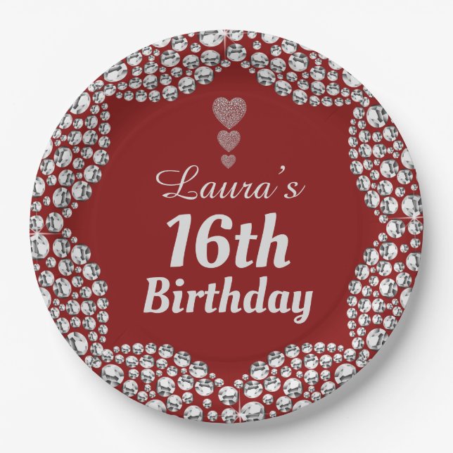 Prato De Papel Chapas especiais de 16.ª ou edição de festas de id (Frente)