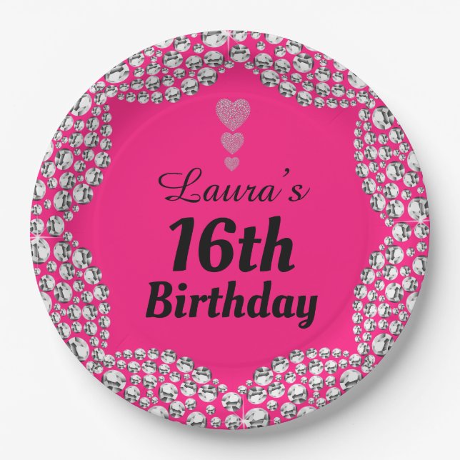 Prato De Papel Chapas especiais de 16.ª ou edição de festas de id (Frente)