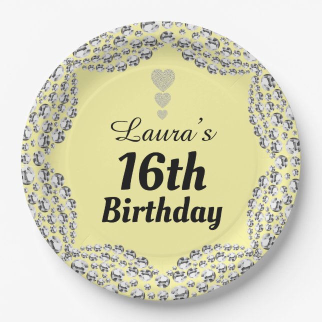 Prato De Papel Chapas especiais de 16.ª ou edição de festas de id (Frente)