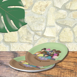 Prato De Papel Chapas internacionais de papel para uso feminino