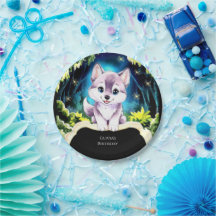 Charming Boho Woodland Wolf Birthday
