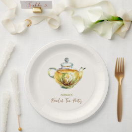 Prato De Papel CHARMY Chamomile Bridal Tea Party