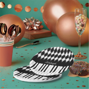 Prato De Papel Chaves para Piano Personalizadas e Ouros