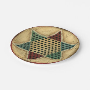 Prato De Papel Checkerboard chinês Vintage por Ethan Harper