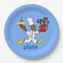 Chef Azul Fundido Ducky Kazoo Plate