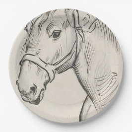 Prato De Papel Chefe de Cavalo (por Alfred Dehodencq)