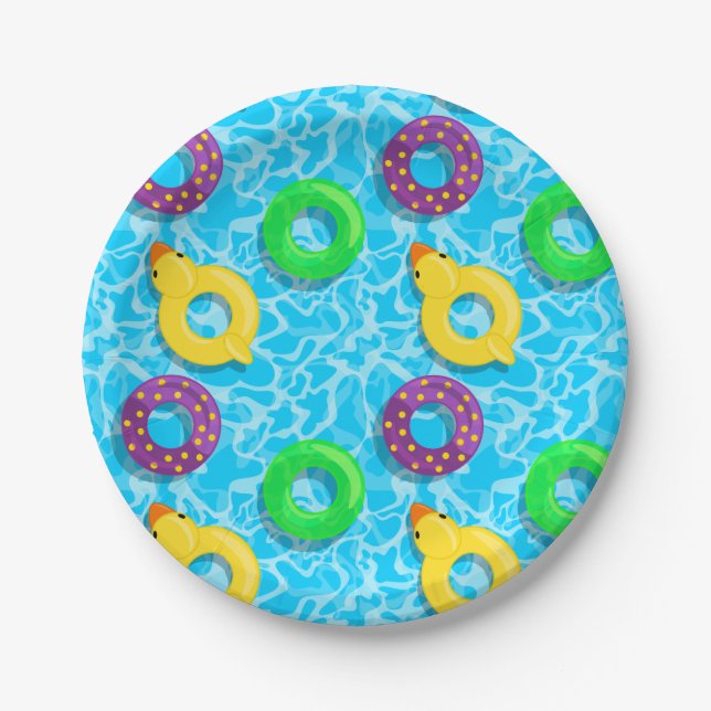 Prato De Papel Cheio de piscina das inundações (Frente)