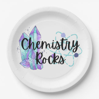 Prato De Papel Chemistry Rocks Party Plates